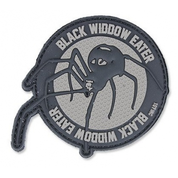 Nášivka na suchý zip 101 Inc. Black Widdow Eater - Grey  / 90x80mm